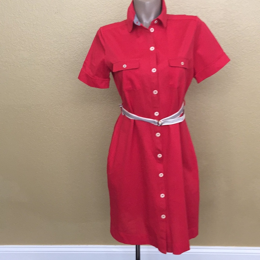 NWT MNG by Mango Red Polo Dress, Pockets ❤️ XXL - Picture 2 of 7